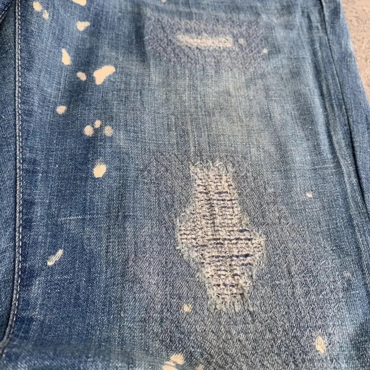 Art Comes First Levis 511 Blue Wash Bleach Jeans Pants Waist 30 Size US 30 / EU 46 - 6 Thumbnail