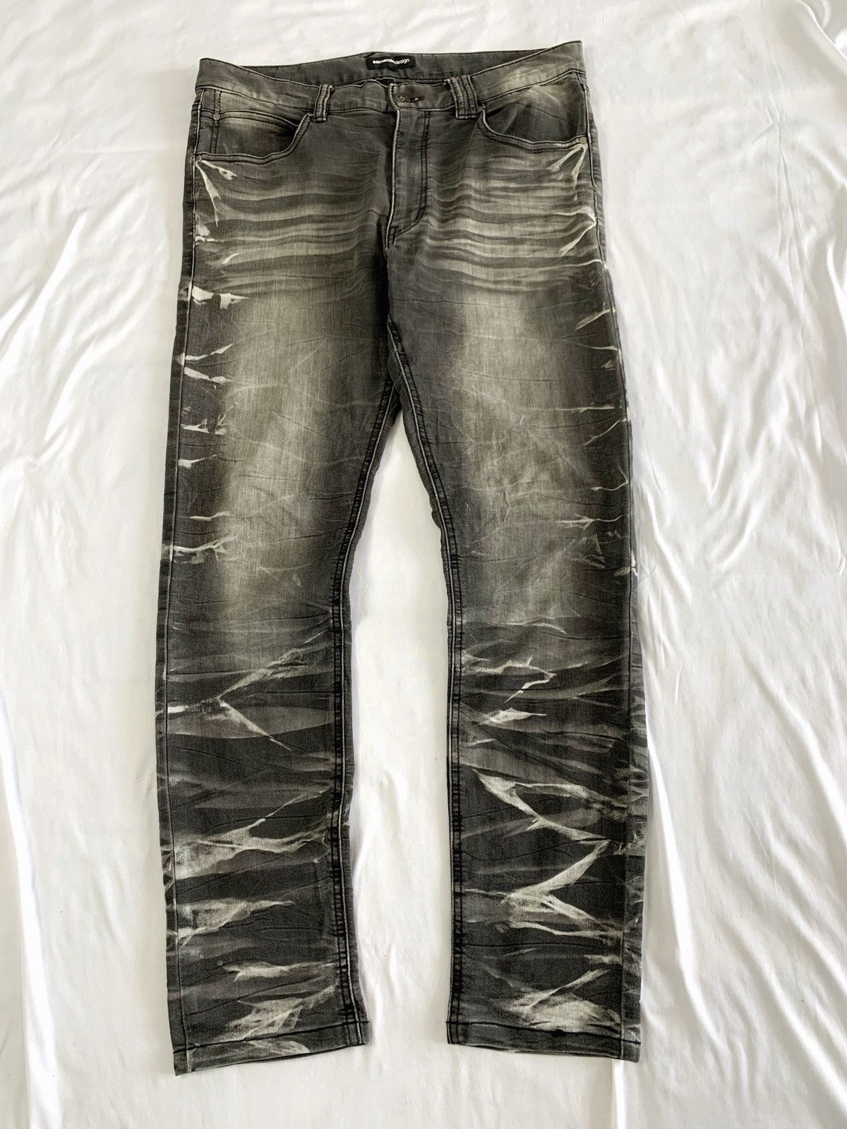 semanticdesign Skinny acid wash denim jeans from semanticdesign Size US 34 / EU 50 - 2 Thumbnail