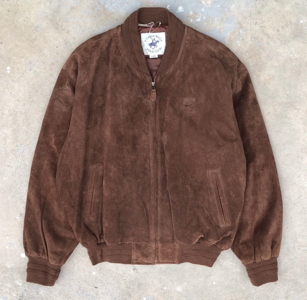 Beverly Hills Polo Club Vintage Beverly Hills Polo Club Suede Leather Bomber Jacket Size US L / EU 52-54 / 3 - 7 Thumbnail
