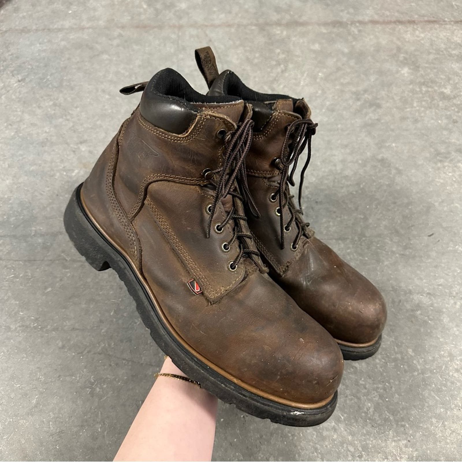Red Wing Red Wing 2413 brown leather lace up work boots