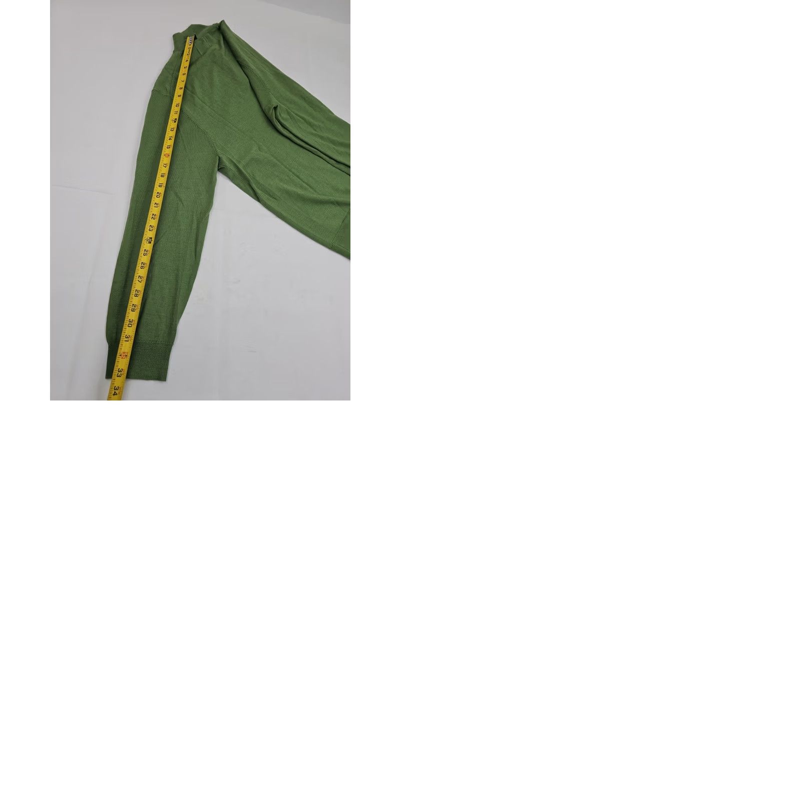 Club Room Club Room Italian Spun Yard Merino Wool Blend 1/4 Zip Sweater Men L Green Size US L / EU 52-54 / 3 - 9 Thumbnail