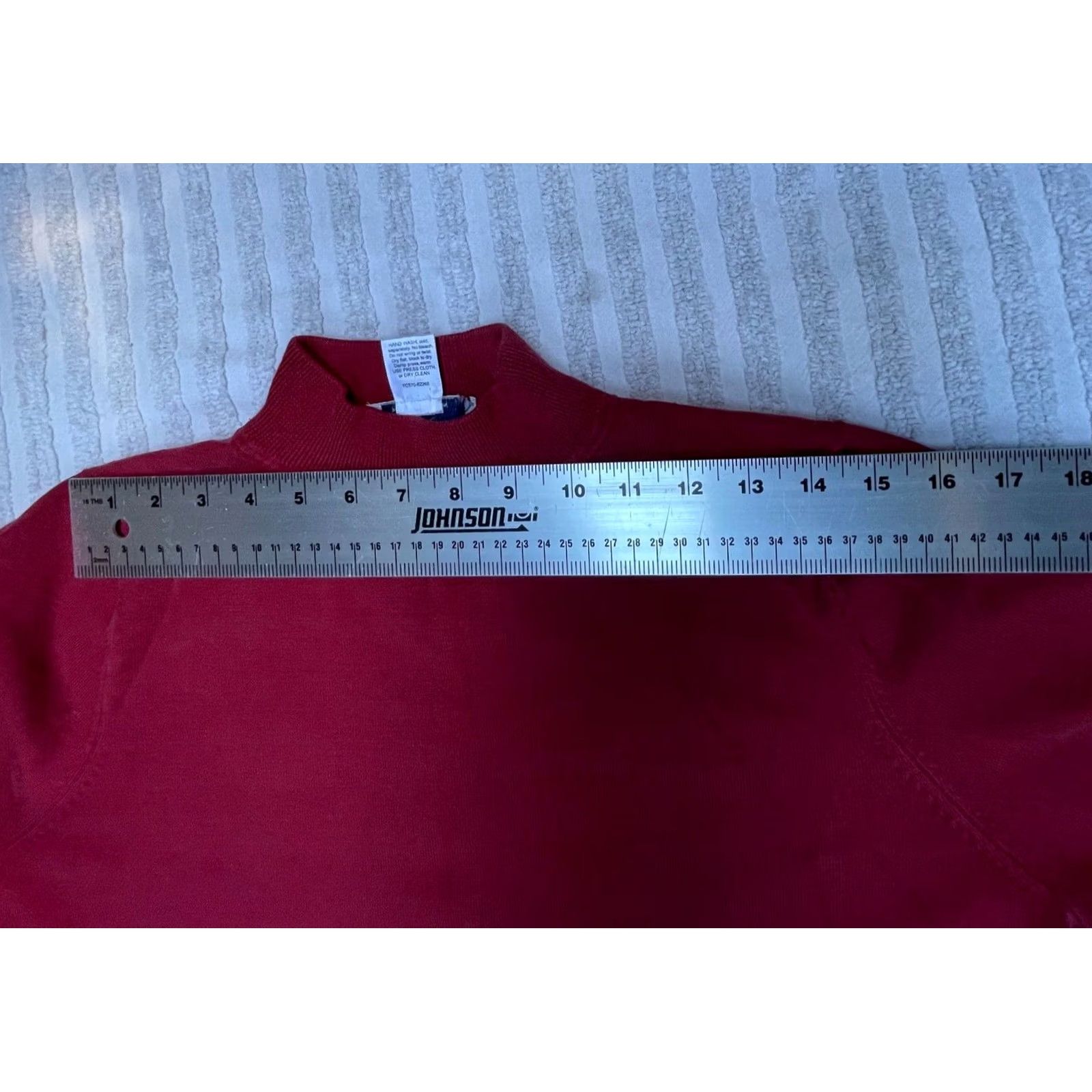 Pendleton Pendleton Women Sweater Red Large Mock Neck Long Sleeve Silk Blend Pullover Knit Size L / US 10 / IT 46 - 7 Thumbnail