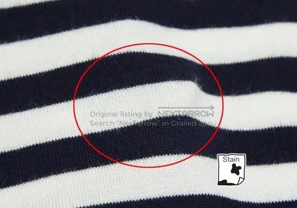 Comme des Garcons Comme Des Garcons Navy Retro Striped Top Size S / US 4 / IT 40 - 5 Thumbnail