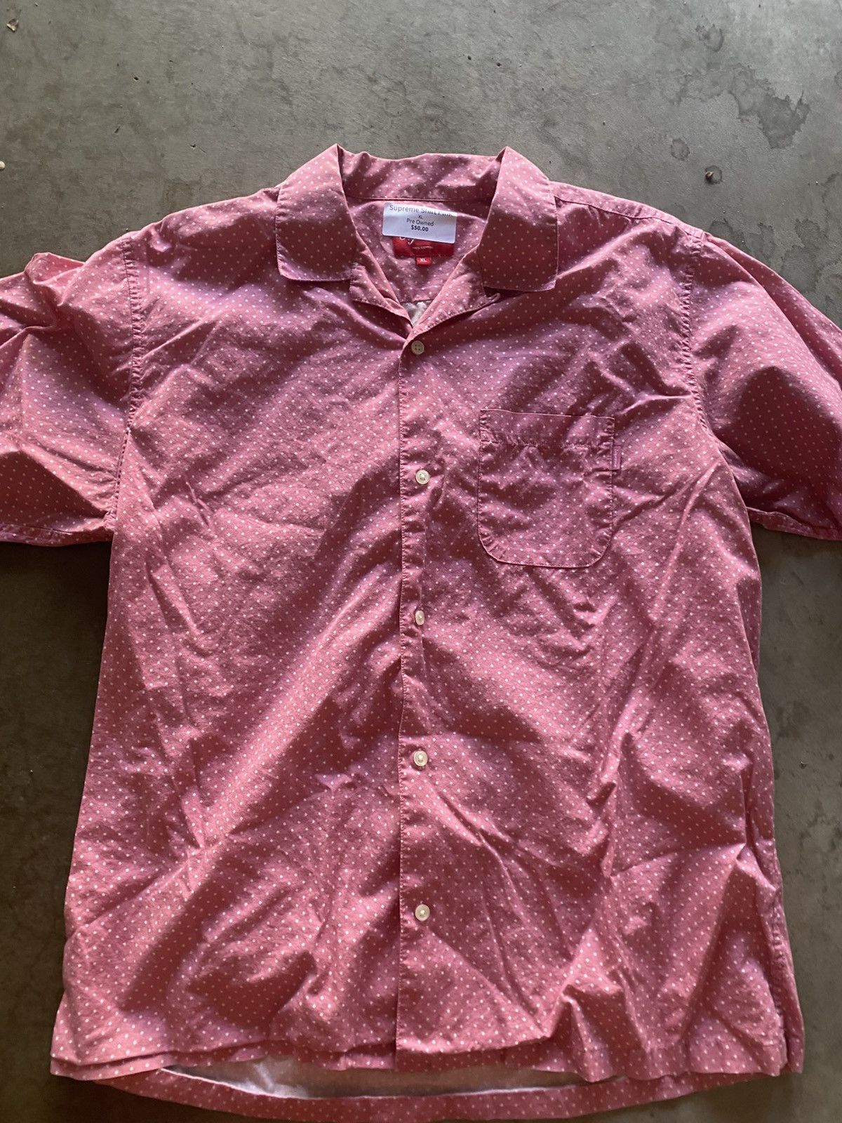 Supreme Shirt Pink Button Up