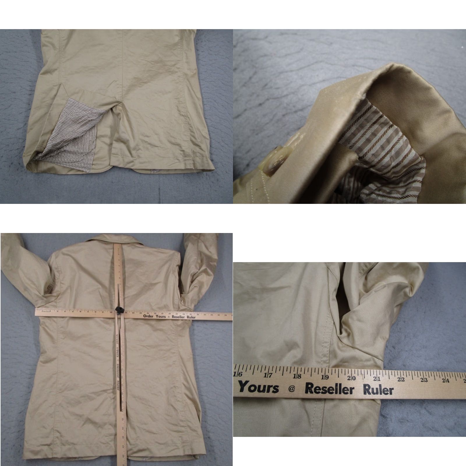 Dolce & Gabbana Dolce&Gabbana Blazer Men 42 Regular Beige Cotton 2-Button Sport Coat Classic Designer Size 42R - 8 Thumbnail