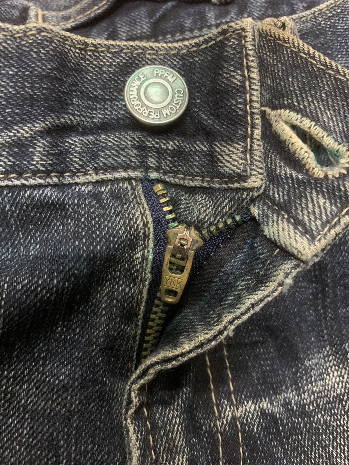 Japanese Brand × PPFM PPFM Distressed Denim Jeans Size US 31 - 15 Thumbnail