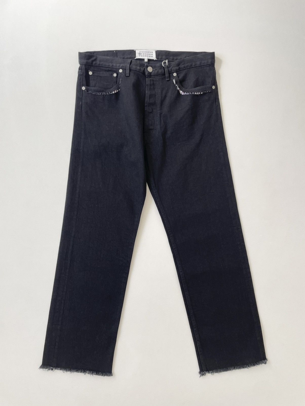 Maison Margiela A/W 19 ‘Cut Out Pockets’ Denim Jeans Size US 34 / EU 50 - 15 Thumbnail