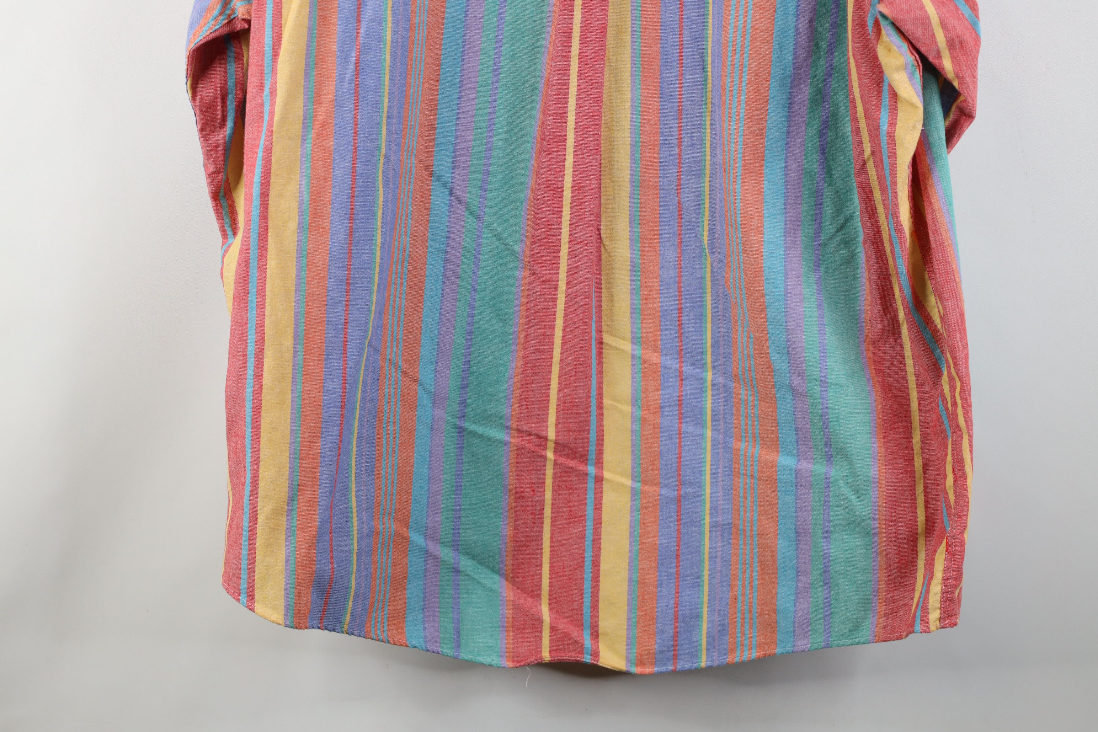 Vintage Vintage 90s Streetwear Striped Oxford Button Down Shirt Size US L / EU 52-54 / 3 - 12 Thumbnail