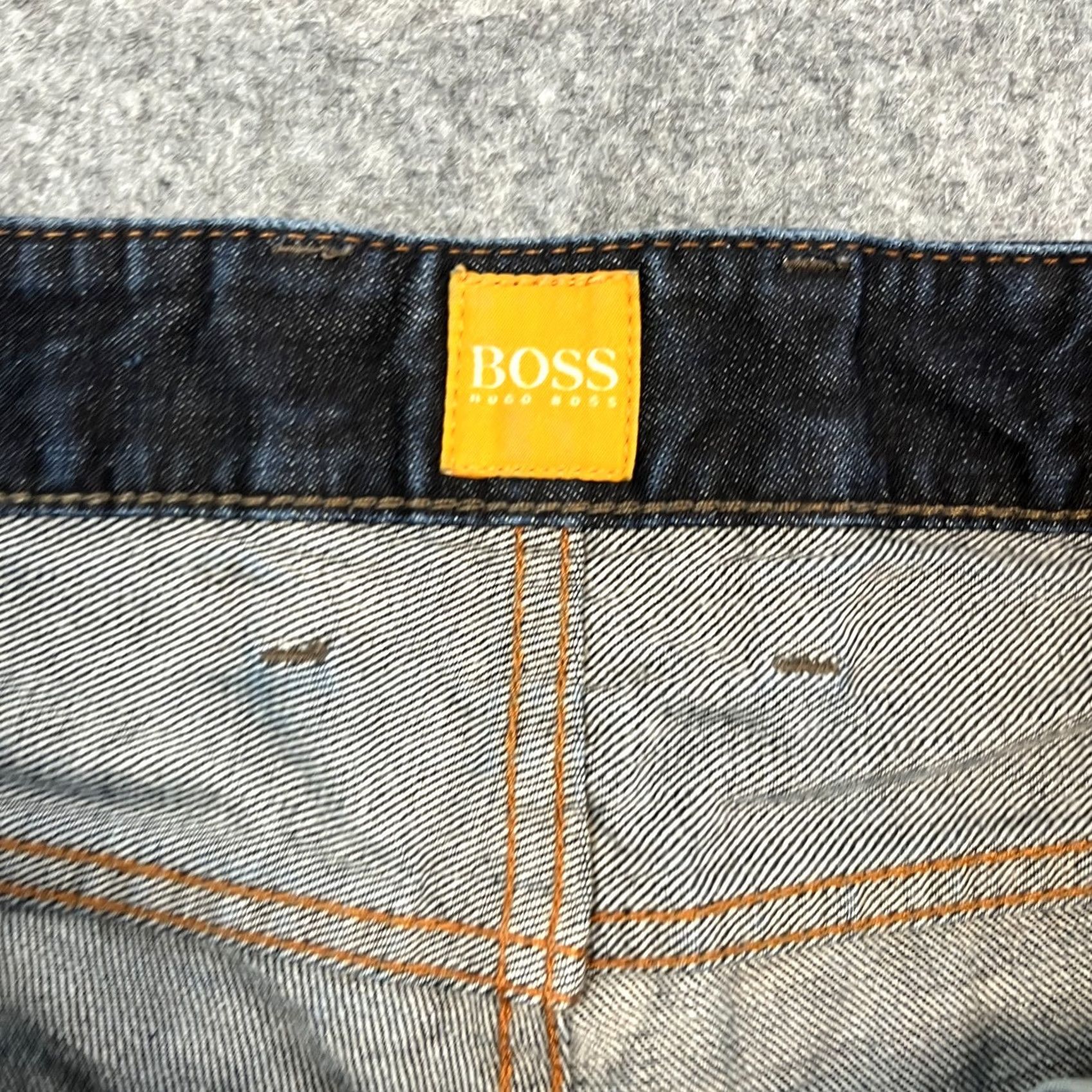 Hugo Boss HUGO BOSS Jeans Regular Straight 36 30 Dark Blue Indigo Whiskers Mens Denim 5-Pocket Design Size US 36 / EU 52 - 7 Thumbnail