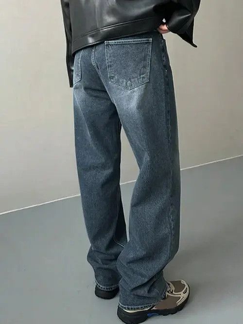 Jean VINTAGE washed retro 90s denim jeans Size US 30 / EU 46 - 4 Thumbnail