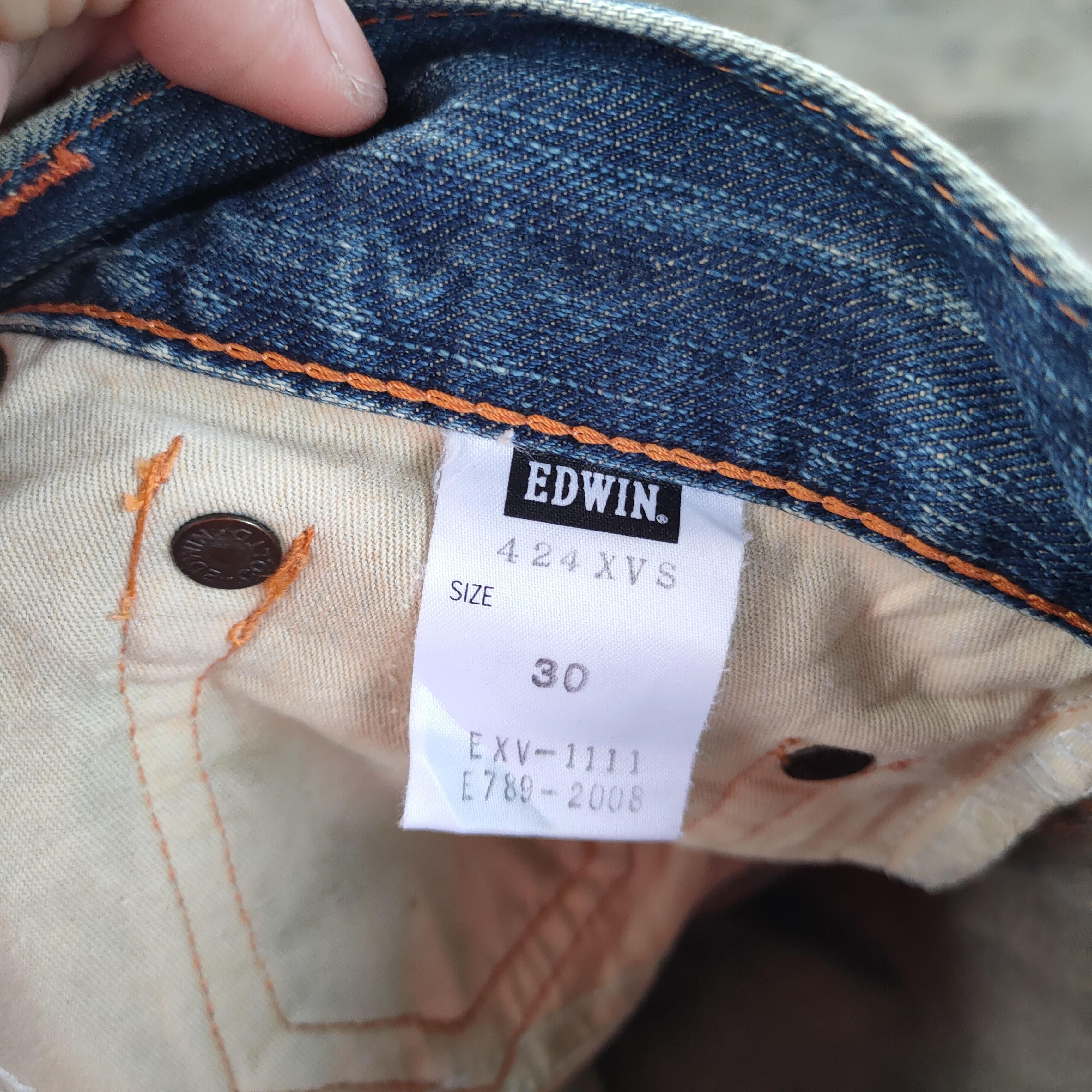 Edwin # EDWIN VINTAGE RIPPED FADED JEANS DENIM PANTS Size US 32 / EU 48 - 14 Thumbnail