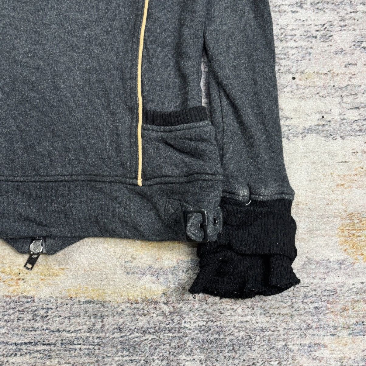 JACKROSE 2000s Jackrose - Vkei Style Extra Hand Rib Zip Hoodie Size US M / EU 48-50 / 2 - 8 Thumbnail