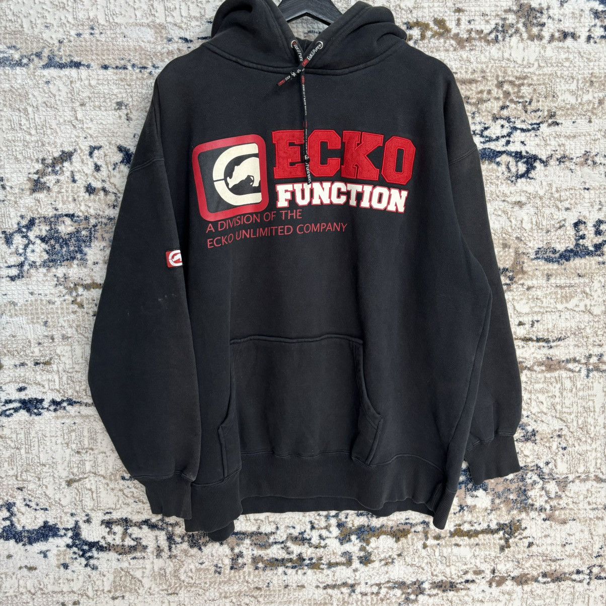 Ecko Unltd. × Vintage VINTAGE ECKO FUNCTION UNLTD BIG LOGO SWEATSHIRT HOODIE Size US XL / EU 56 / 4 - 4 Thumbnail