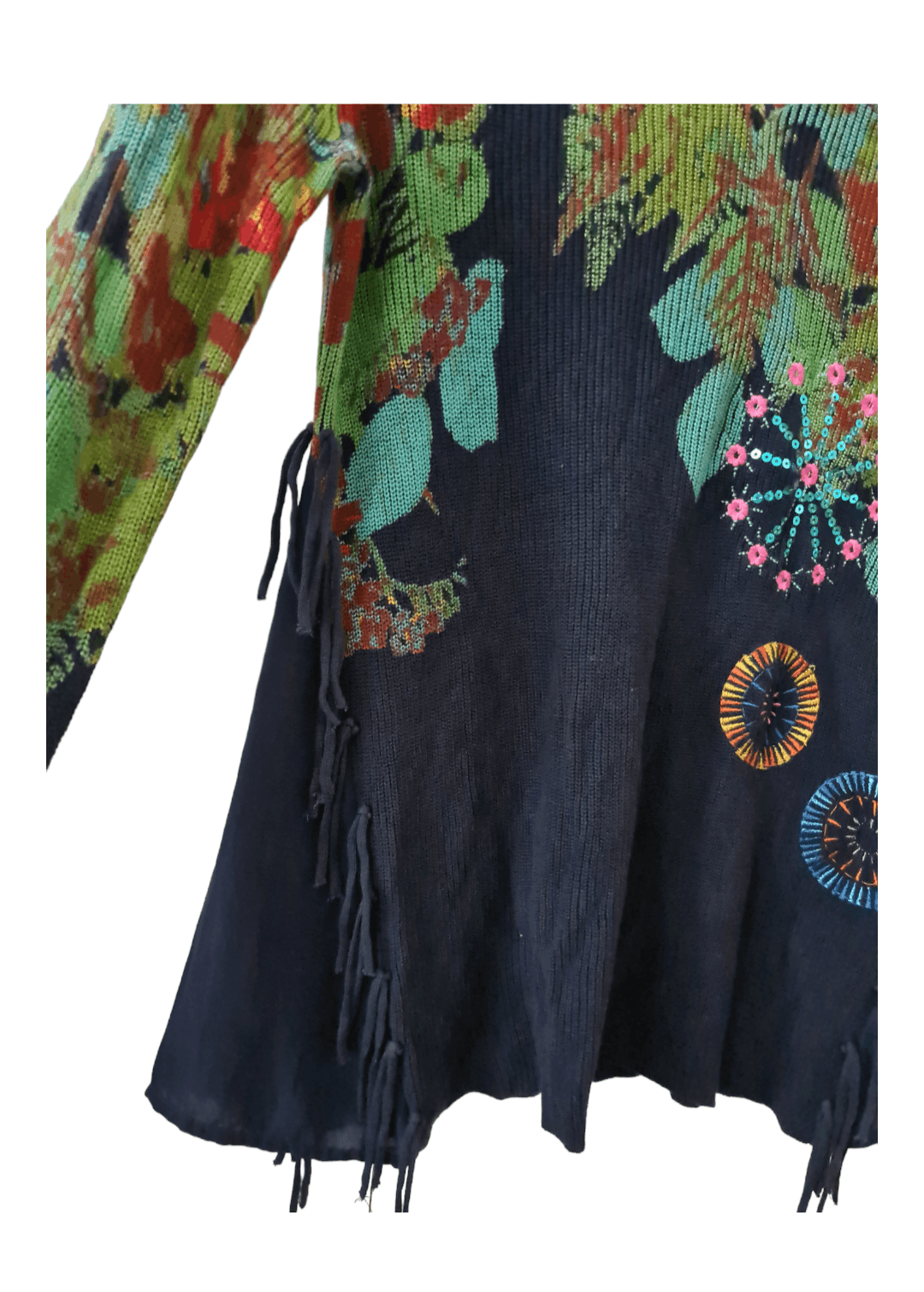 Desigual Vintage Desigual Y2K Flowers Print Sweater Size L / US 10 / IT 46 - 6 Thumbnail