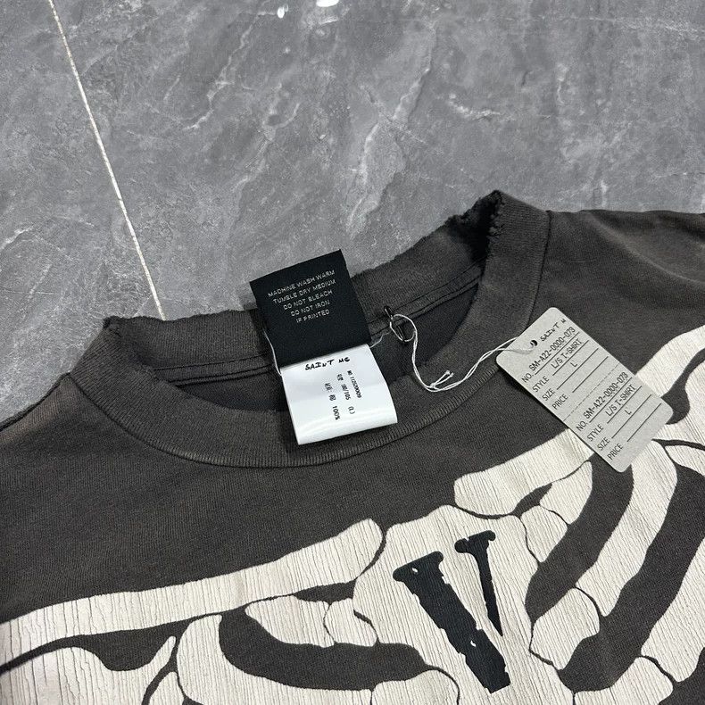Saint Michael Saint Michael Skull chest damage washed long sleeves Size US L / EU 52-54 / 3 - 3 Thumbnail