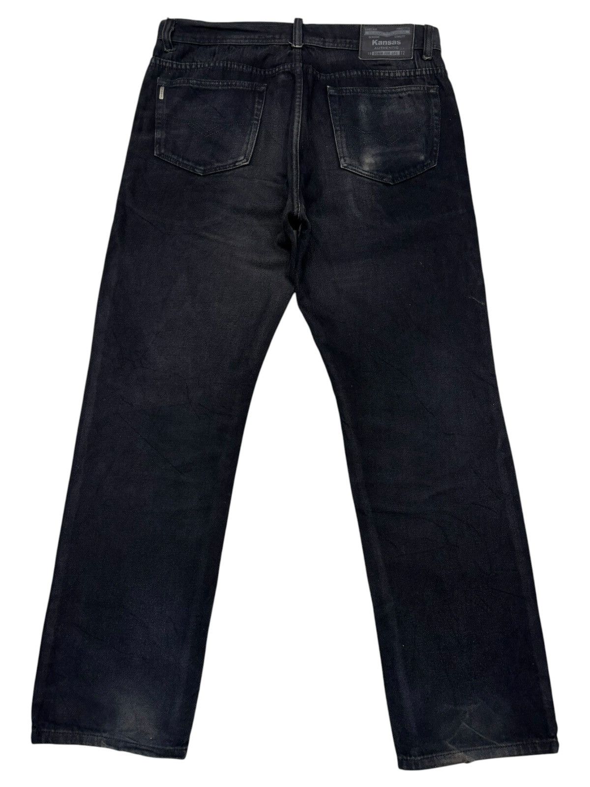 Kapital Vintage KANSAS DENIM FOR LIFE Faded Black Jeans Size US 35 - 8 Thumbnail