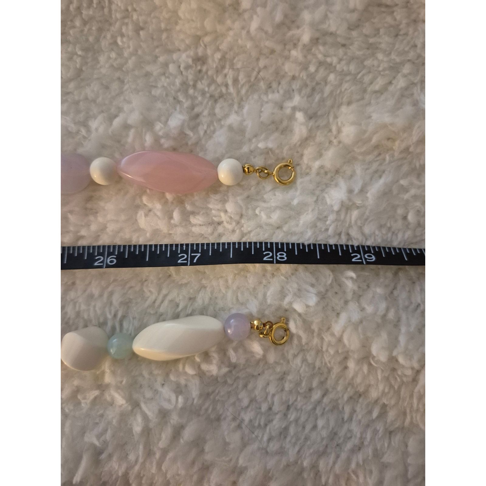 Vintage ​Vintage 80s Pastel Lucite Bead Necklace & Clip-On Set Size ONE SIZE - 5 Thumbnail