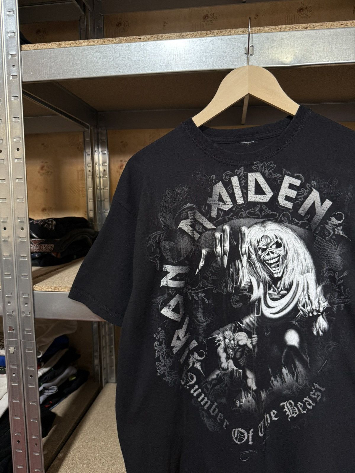 Band Tees × Iron Maiden Vintage 2013 Iron Maiden The Number Of The Beast T-Shirt Size US XL / EU 56 / 4 - 3 Thumbnail