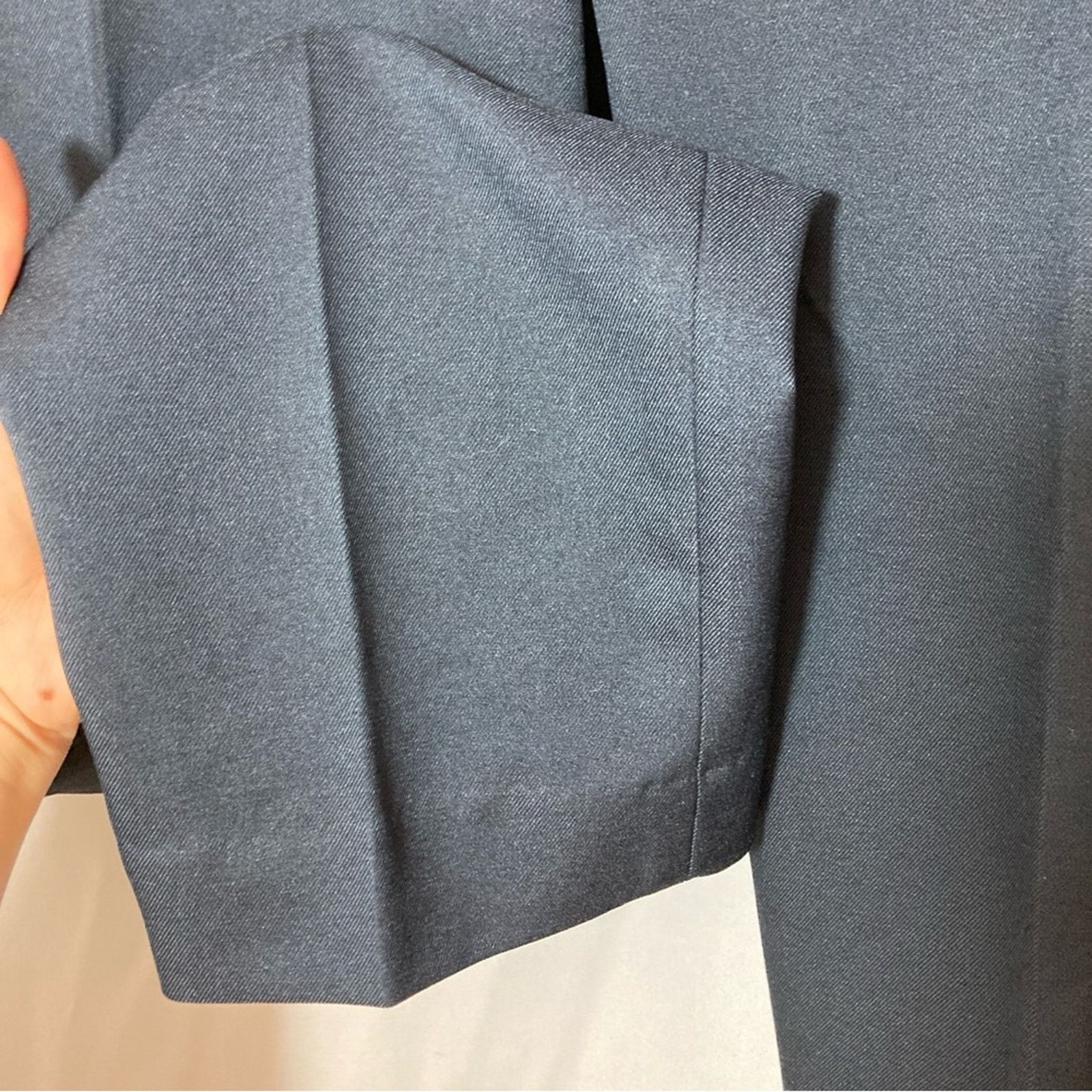 Other Louis Raphael Navy Blue Pleated Tapered Straight Slack Pants Size US 33 - 5 Thumbnail