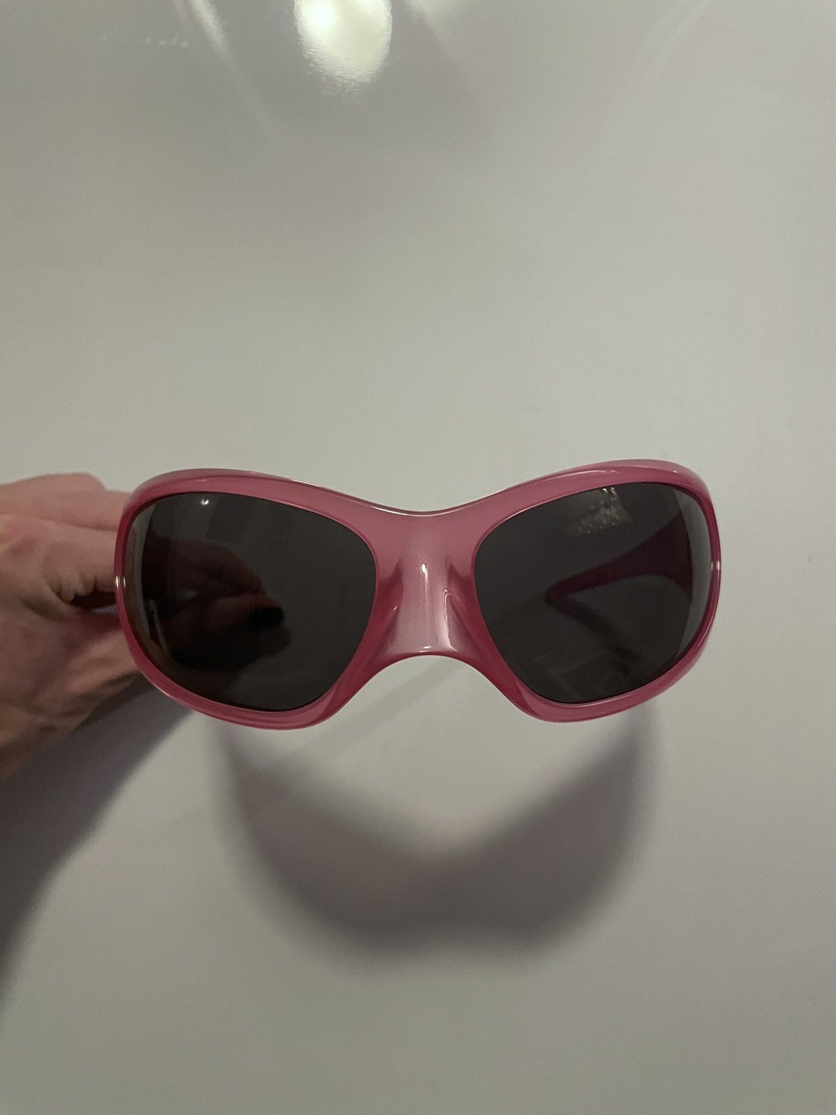 image of Balenciaga Skin Cat Xxl Sunglasses Pink, Men's