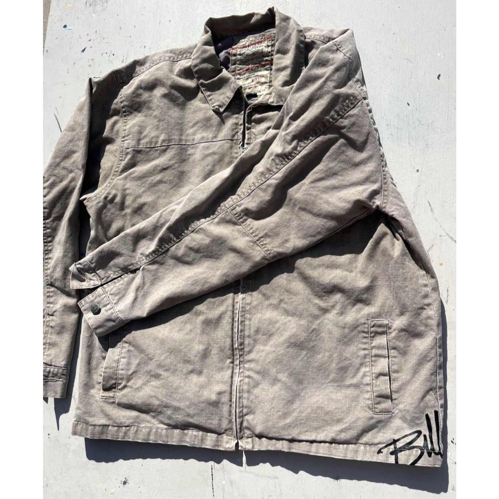 Billabong Billabong Jacket Beige Solid L Utility Zip Patches Surf Aussie Spell-Out Mens Jacket Size US L / EU 52-54 / 3 - 7 Thumbnail
