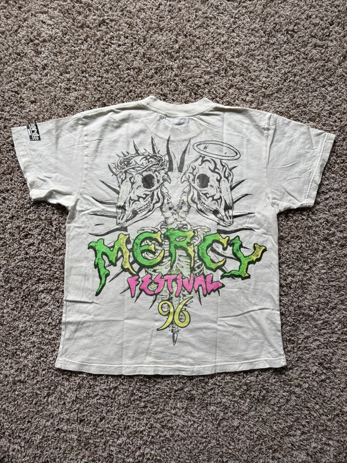 HELLSTAR Hellstar Mercy Festival 96 Tee Shirt White Size US M / EU 48-50 / 2 - 1 Thumbnail