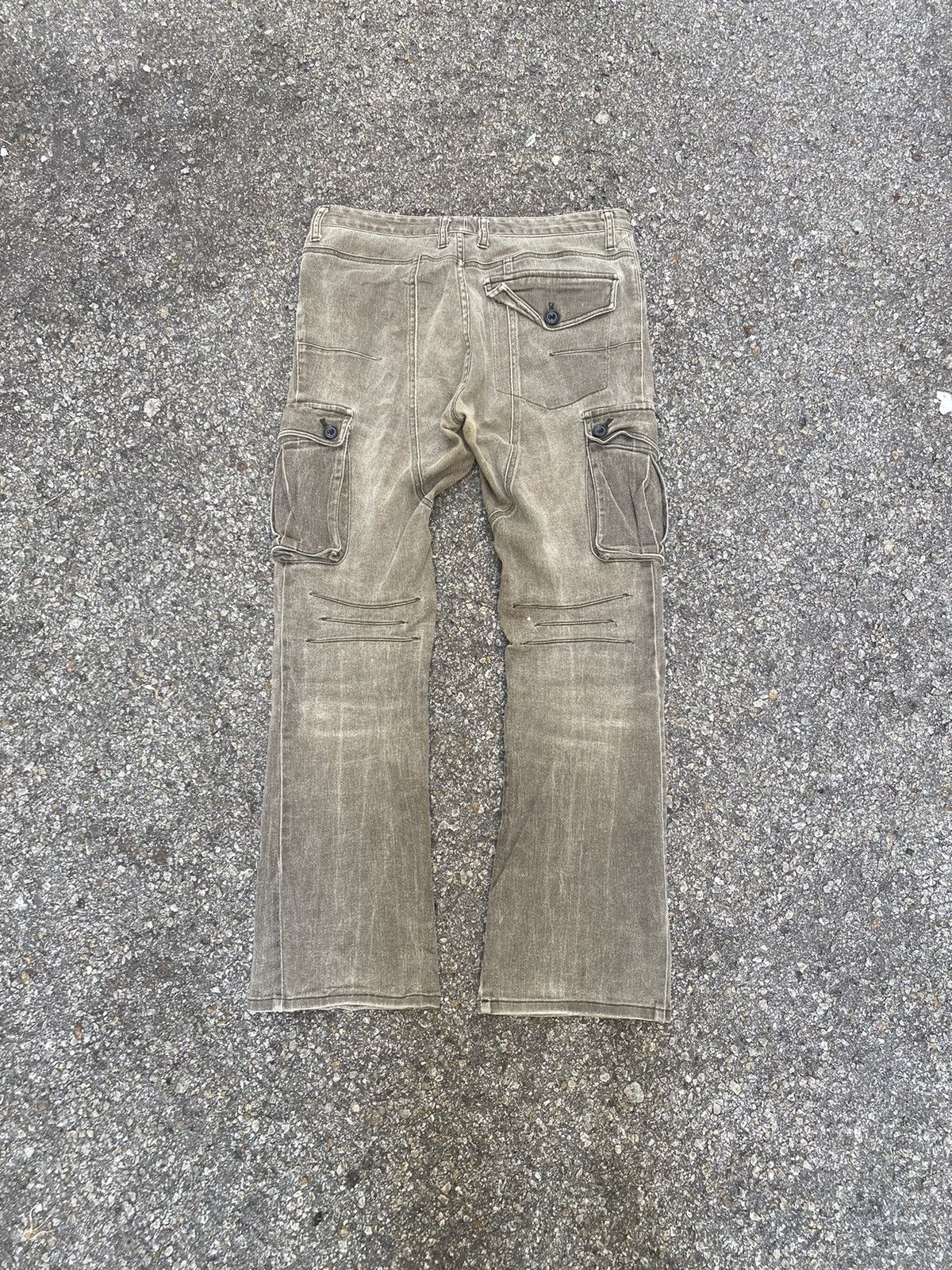 Japanese Brand Flared Cargo Edge Rupert Seditionaries Faded Pants Punk Size US 28 / EU 44 - 10 Thumbnail