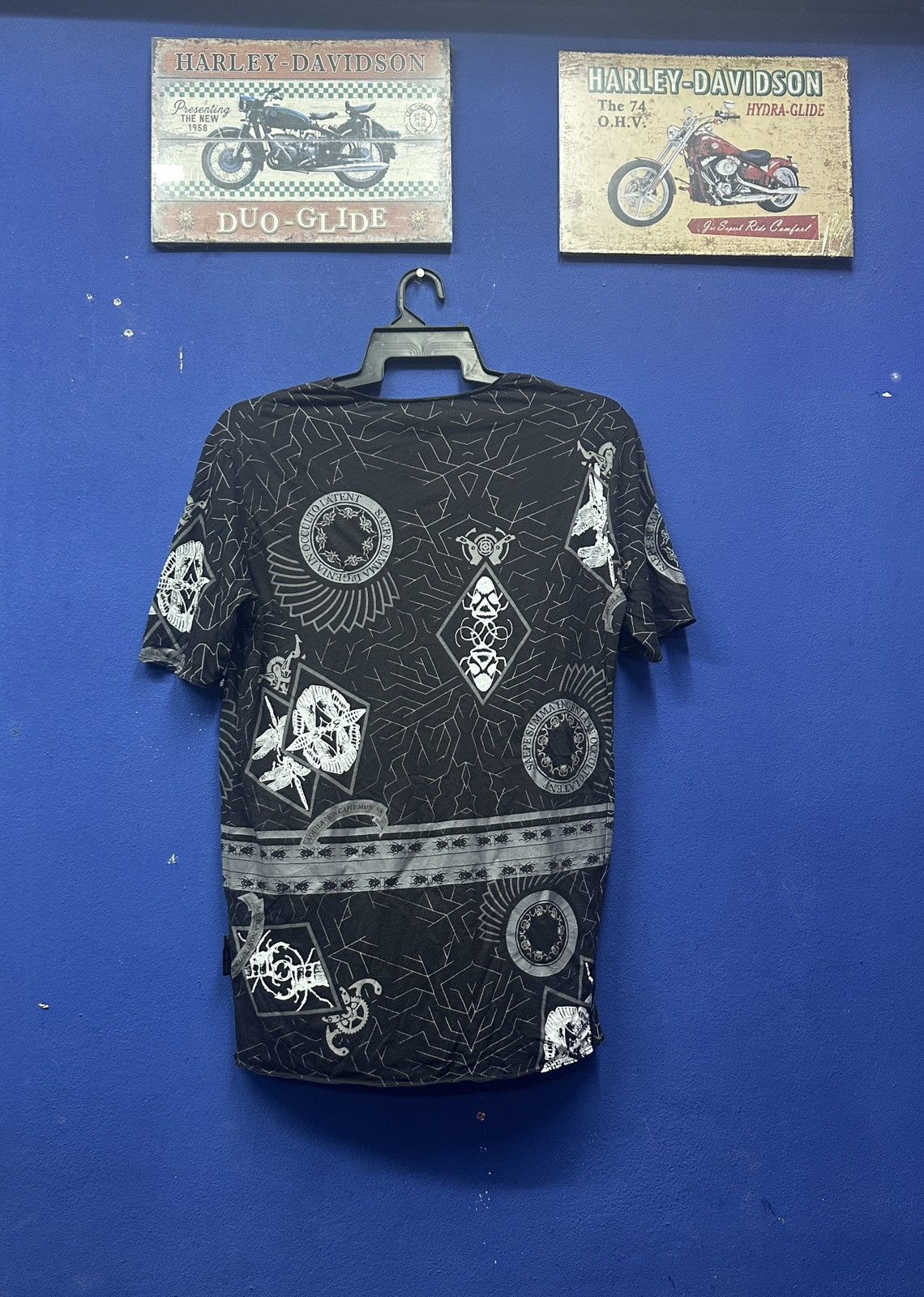 Diesel × Diesel Black Gold × Vintage Rare 🔥 Diesel Black Gold Full Print Punk Tee Size US M / EU 48-50 / 2 - 2 Thumbnail