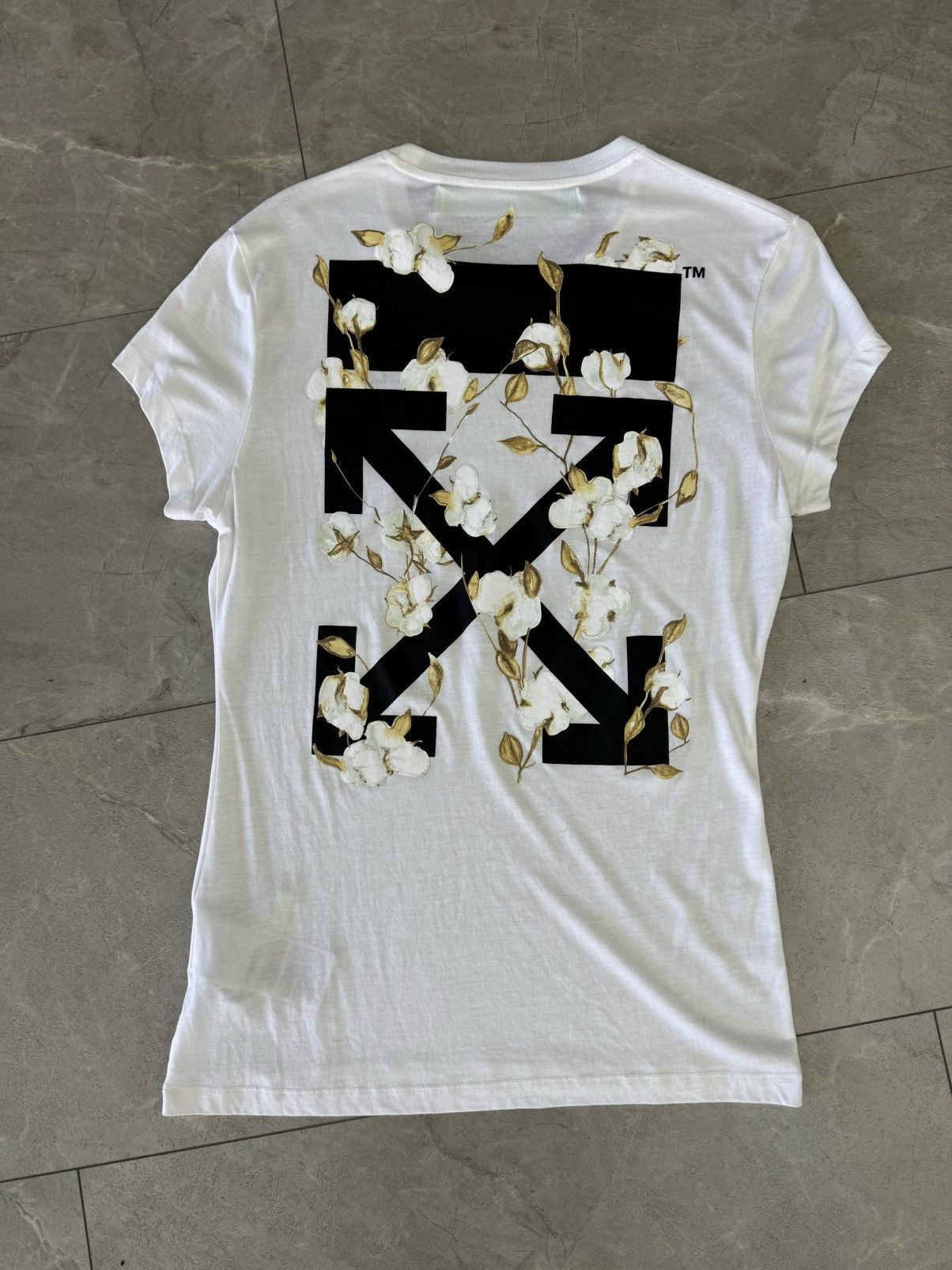 Off-White Off-White Ladies SS19 “Flowers” Shirt Size M / US 6-8 / IT 42-44 - 2 Thumbnail