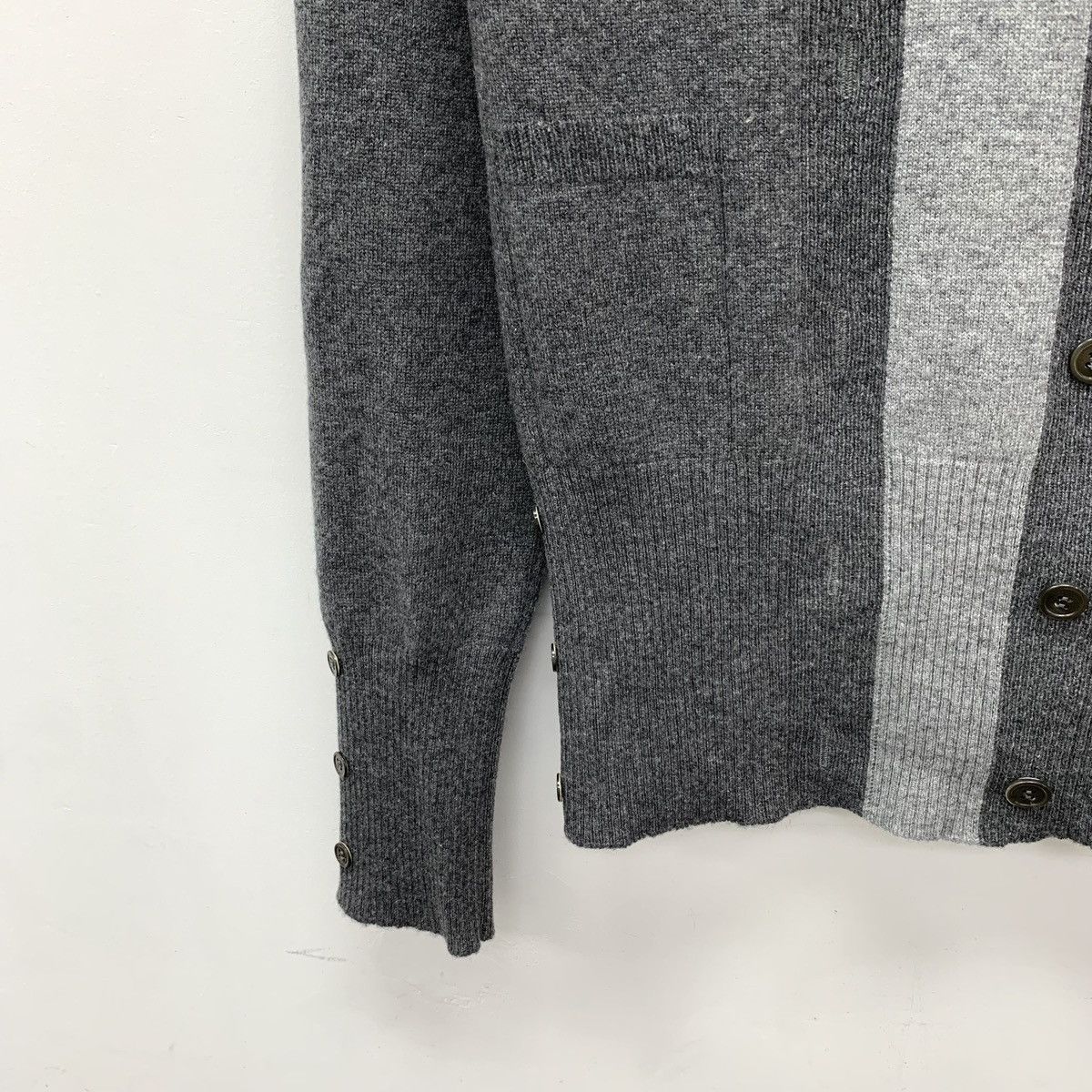 Thom Browne Thom Browne Charcoal Cashmere Long Sleeve Knit Sweater K26WX Size M / US 6-8 / IT 42-44 - 4 Thumbnail
