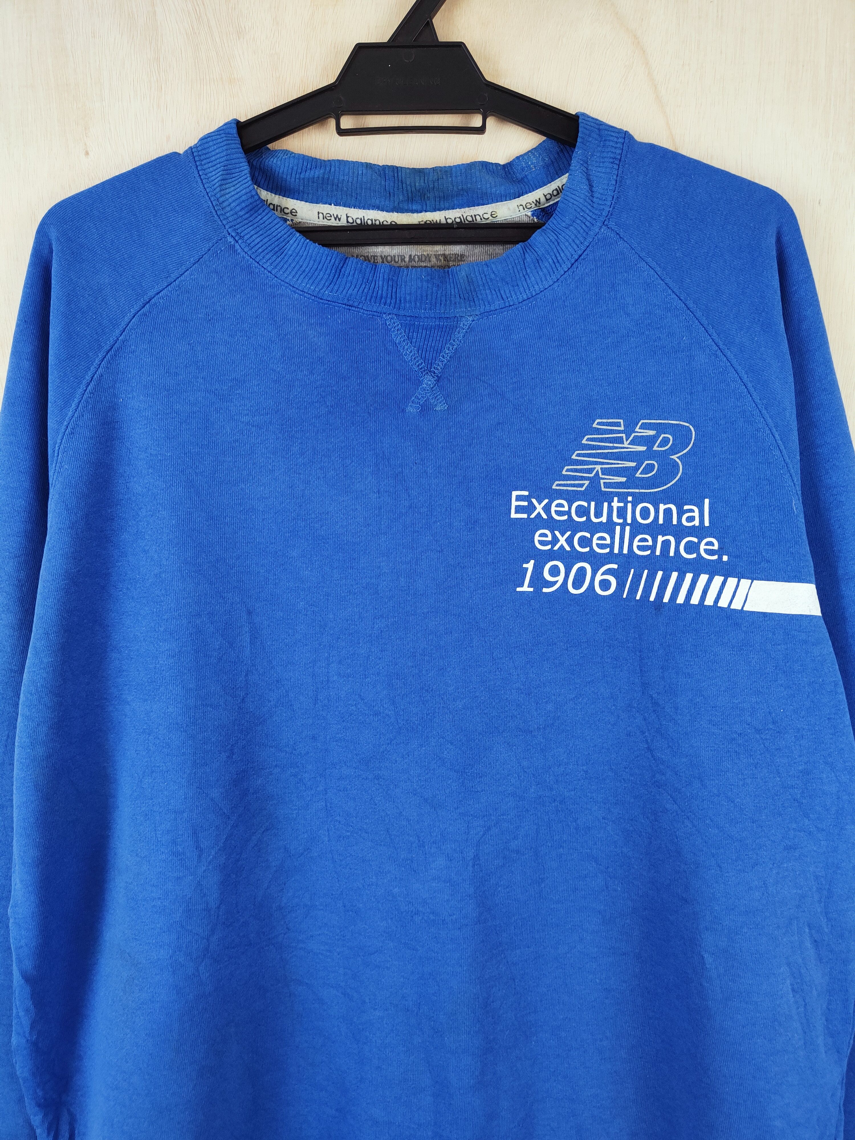 New Balance × Vintage Vintage New Balance Blue Sweatshirts Size US L / EU 52-54 / 3 - 2 Thumbnail