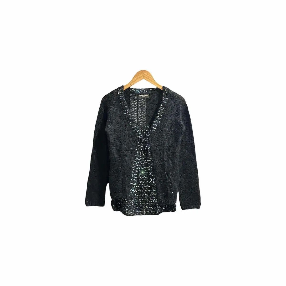 Hysteric Glamour × Japanese Brand × Tornado Mart ♟️ Sick Y2K Tornado Mart Knit Cardigan Sequin & Camisole Set Size M / US 6-8 / IT 42-44 - 11 Thumbnail