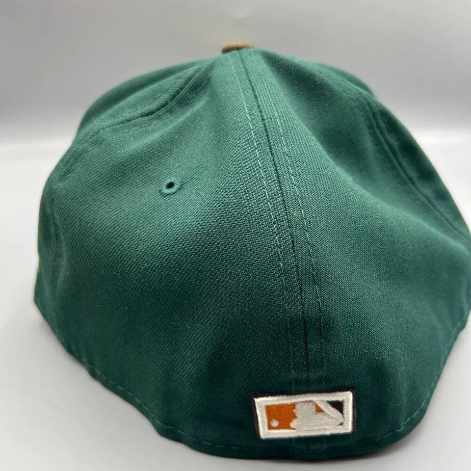New Era Chicago Cubs Hat Men 7 3/8 Green 59Fifty New Era Fitted Cap Size ONE SIZE - 4 Thumbnail