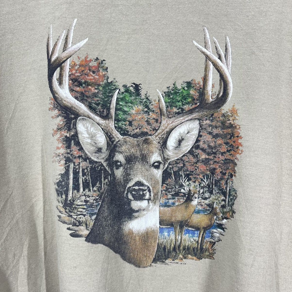 Jerzees Y2K Vintage DEER STAG by JERZEES Sweatshirt #1977/12 Size US XL / EU 56 / 4 - 3 Thumbnail