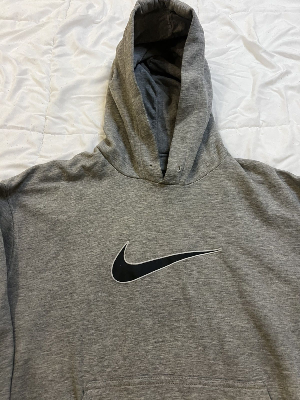 Nike × Vintage Vintage Y2K NIKE Big Spell-Out Hoodie Size US L / EU 52-54 / 3 - 1 Thumbnail