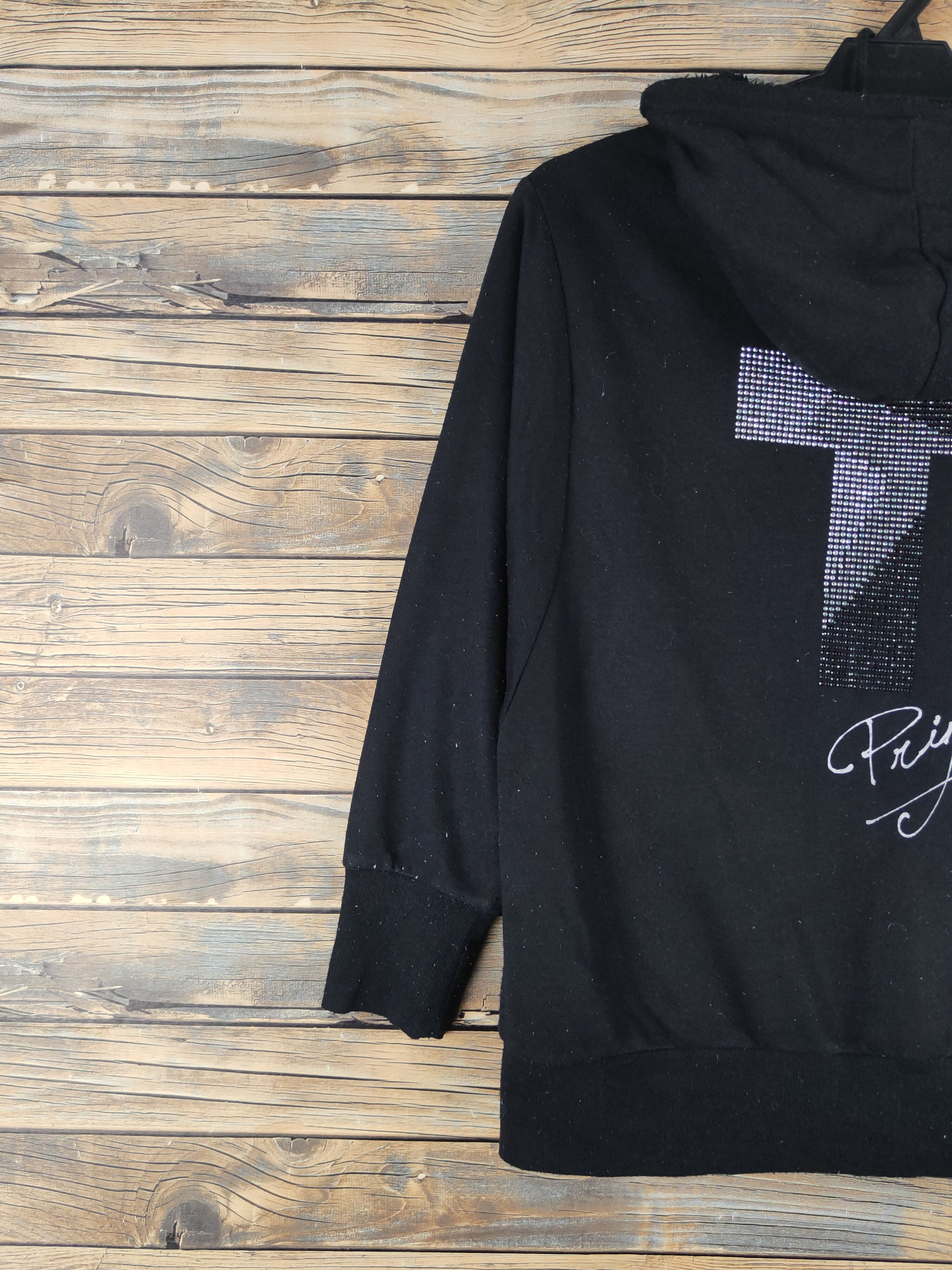 Japanese Brand DL Galyge cross Black Hoodie Sweatshirts #2730 Size M / US 6-8 / IT 42-44 - 11 Thumbnail
