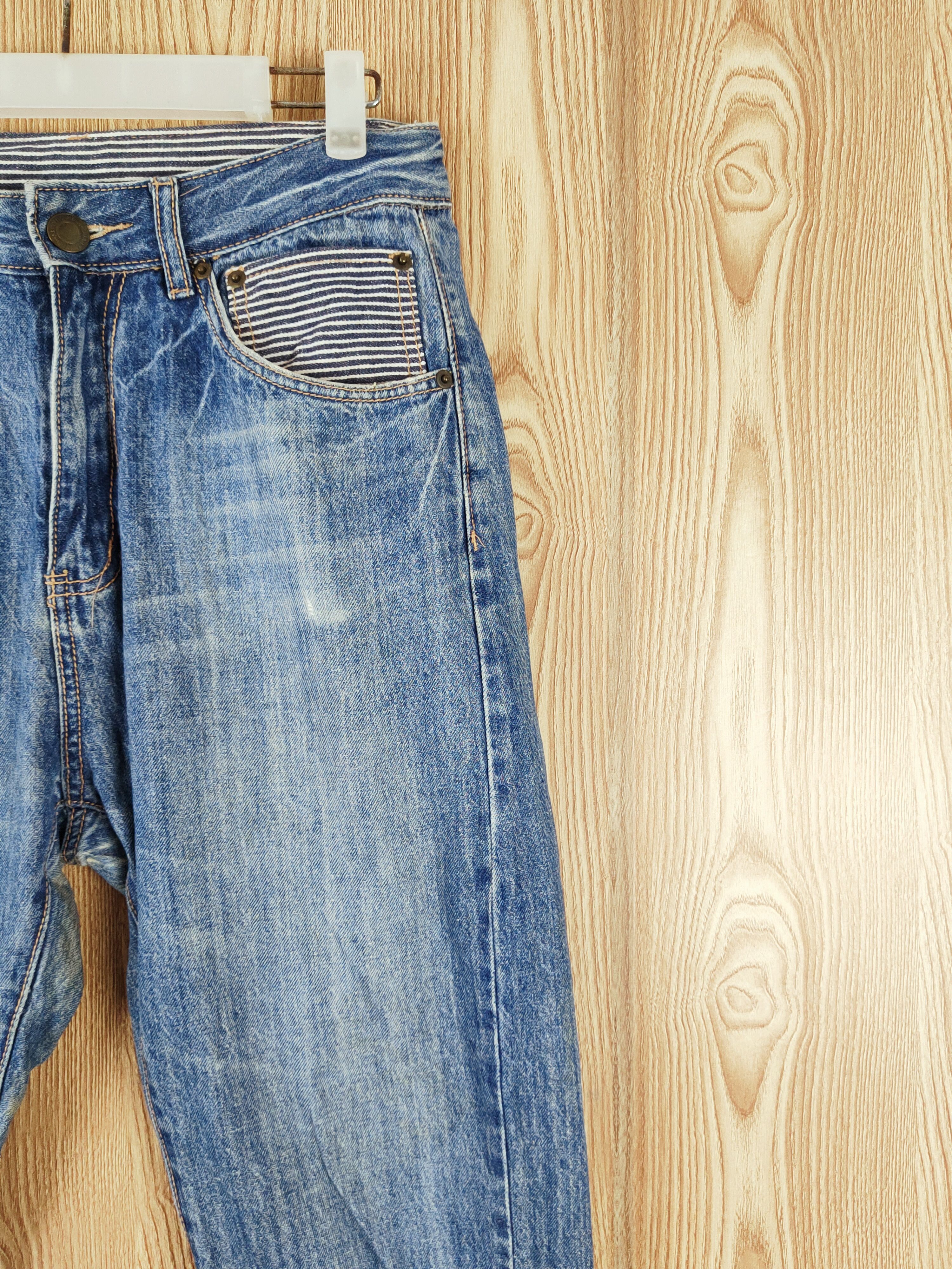 Japanese Brand Agile Blue Distressed Ripped Jeans #W536 Size US 30 / EU 46 - 5 Thumbnail