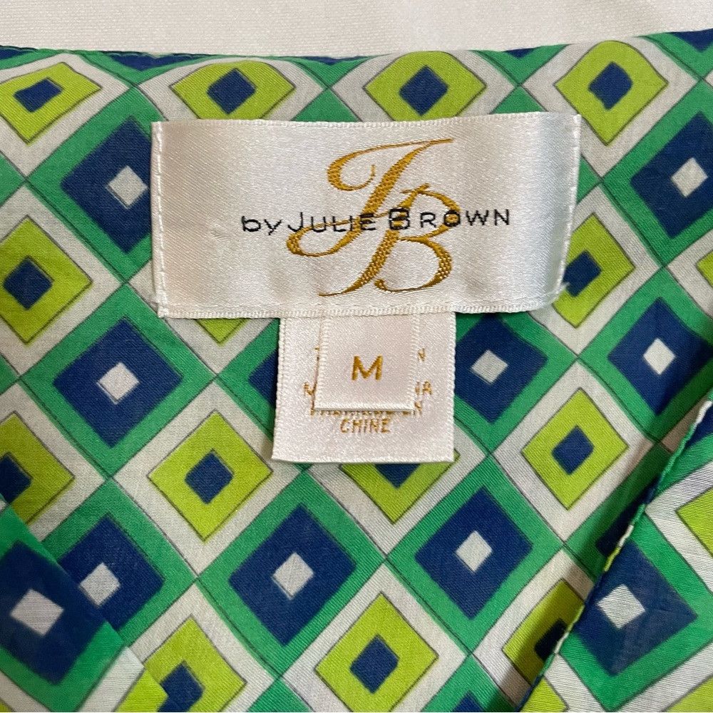 Other JB Julie Brown Cotton Silk Green Top Size M Size M / US 6-8 / IT 42-44 - 7 Thumbnail
