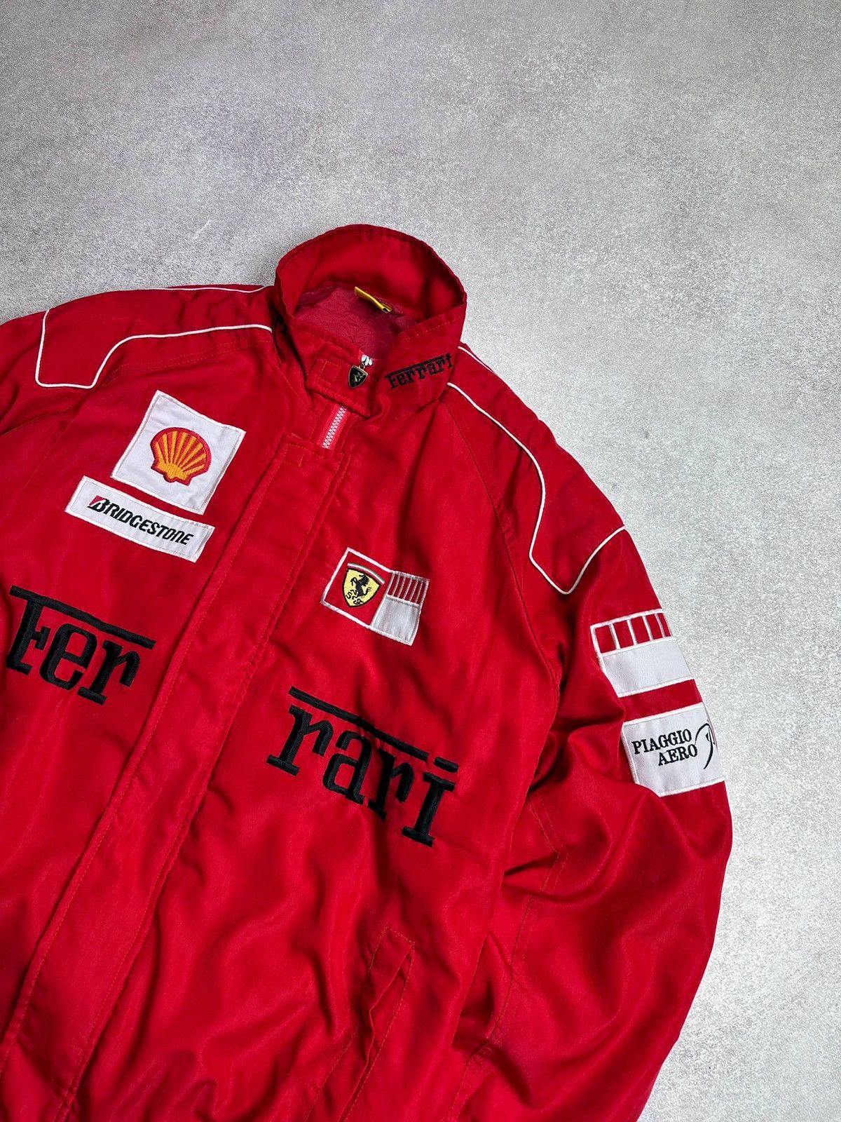 Formula 1 Vintage F-1 Ferarri Racing Shell Y2K Jacket Rare L Size US L / EU 52-54 / 3 - 3 Thumbnail