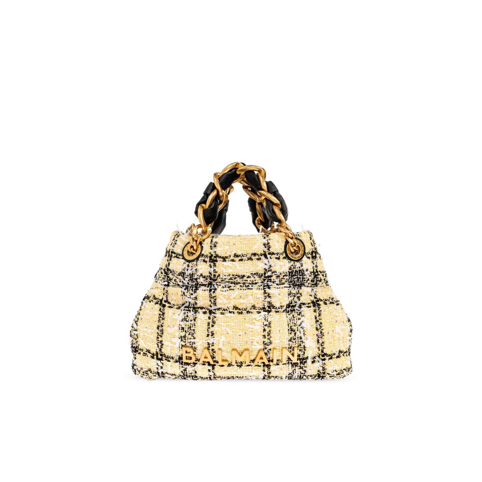 Balmain BALMAIN 1945 Small Yellow Tote Bag New & Authentic Size ONE SIZE - 1 Thumbnail
