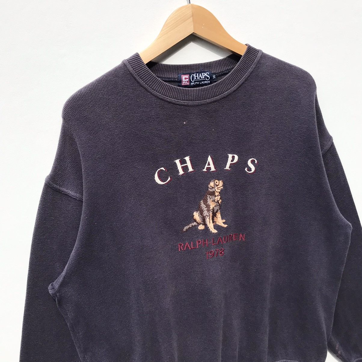 Chaps Ralph Lauren Vintage Chaps Ralph Lauren 1978 Dog Sweatshirt Sun Faded Size US S / EU 44-46 / 1 - 6 Thumbnail