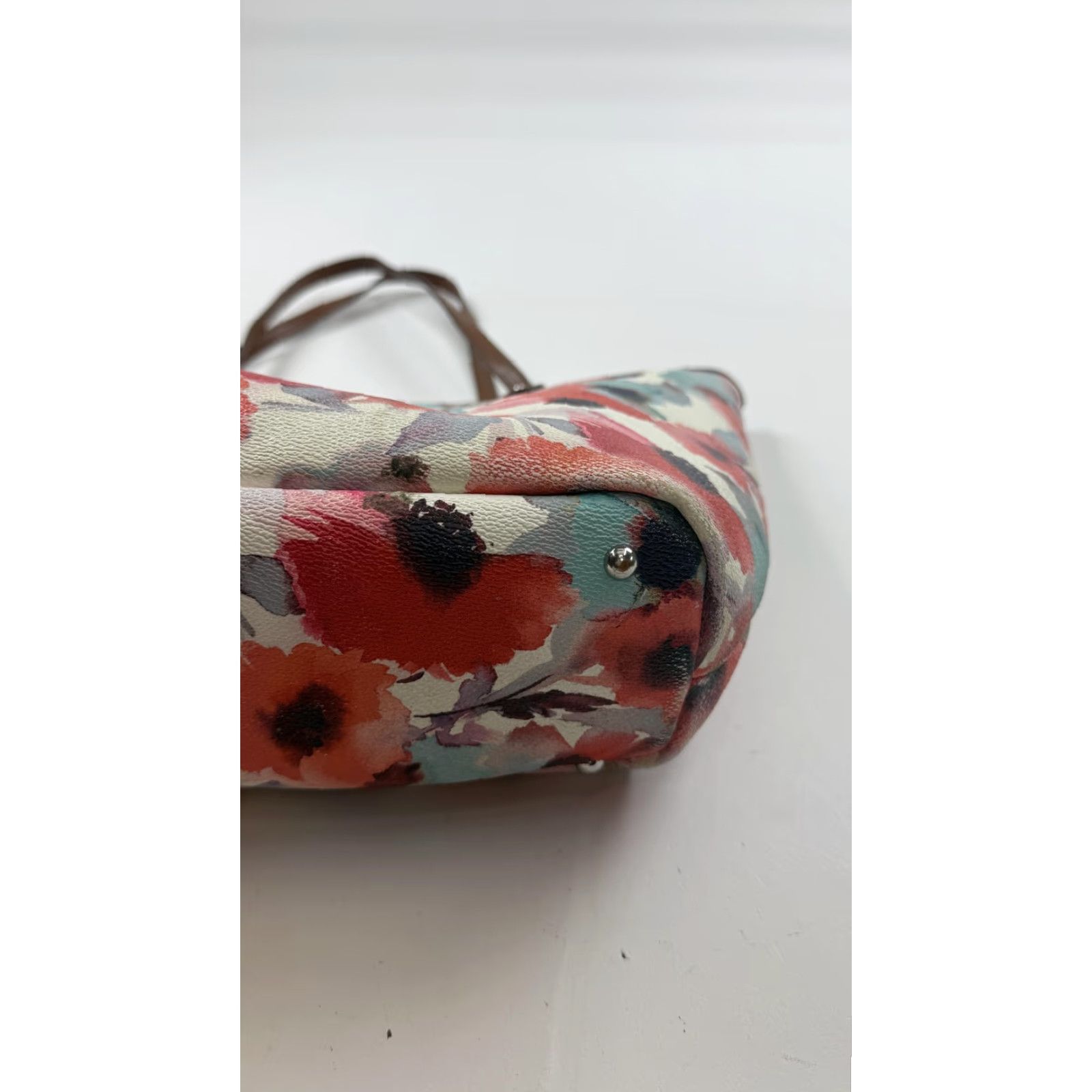 Ralph Lauren Ralph Lauren Tote Bag Womens Floral Watercolor Zip Top Shoulder RLL Logo Size L / US 10 / IT 46 - 3 Thumbnail
