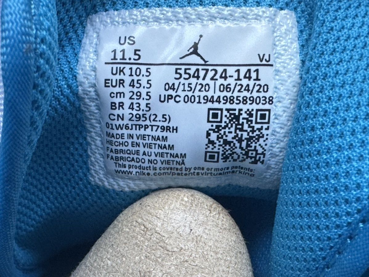 Jordan Brand 11.5 Jordan 1 Mid Laser Blue White Retro Air Size US 11.5 / EU 44-45 - 6 Thumbnail