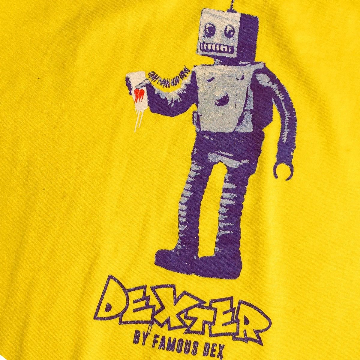 Band Tees Dexter Robot - Yellow Shirt Size US L / EU 52-54 / 3 - 2 Thumbnail
