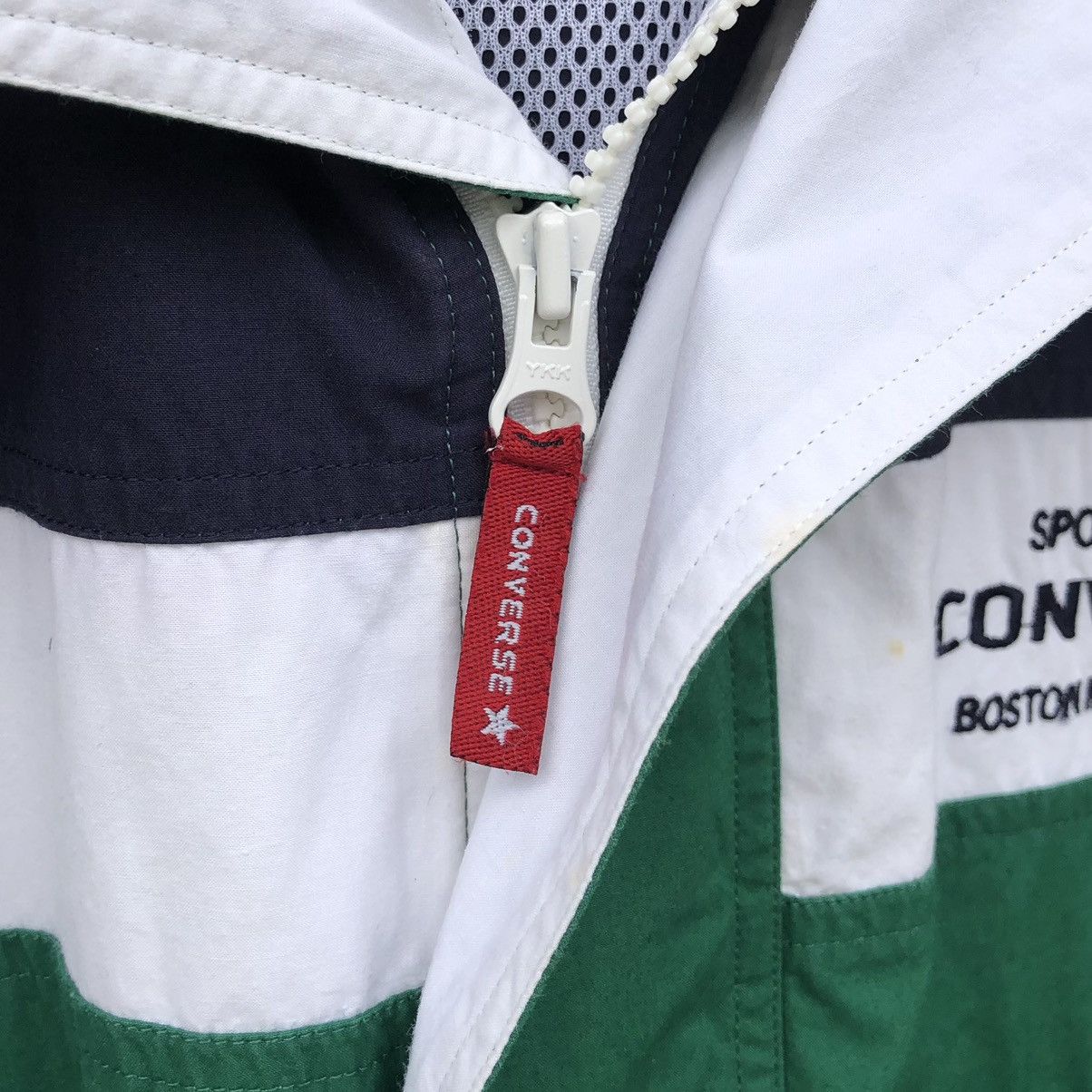Converse Vintage 90s Converse Colour Block Bomber Jacket Size US L / EU 52-54 / 3 - 20 Thumbnail