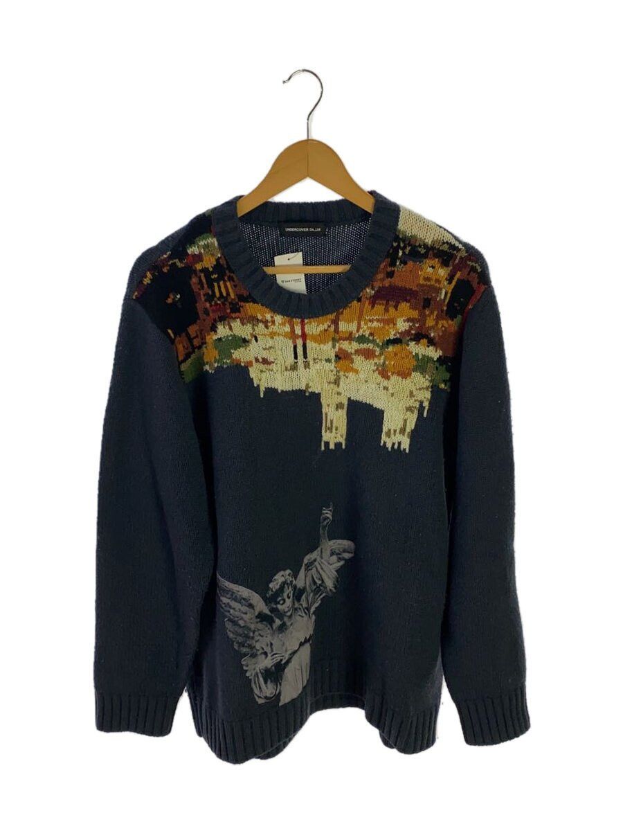 Undercover Undercover Wool Knit Sweater Navy Size US XL / EU 56 / 4 - 1 Thumbnail