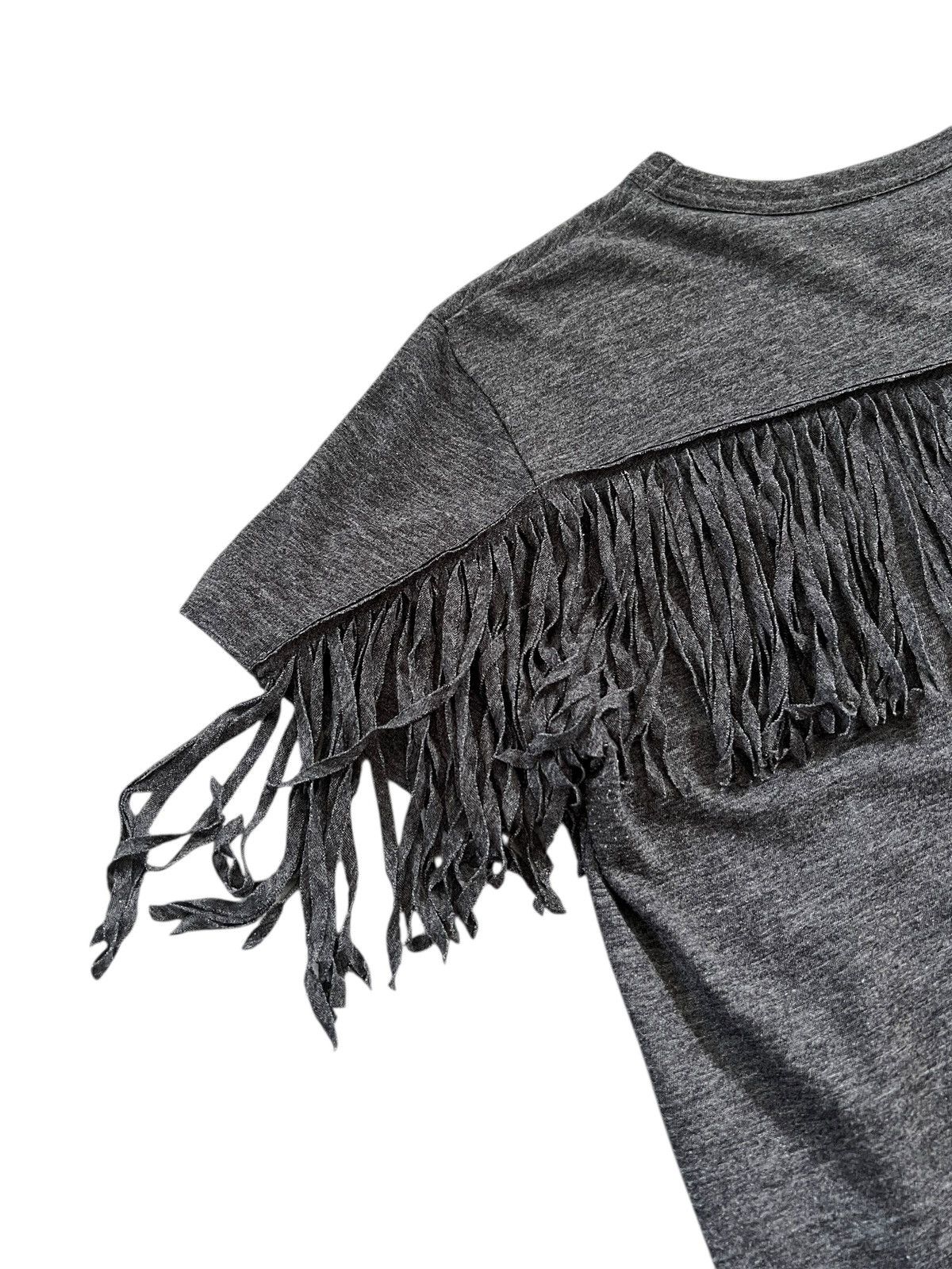 Sacai Sacai Fringed Cropped Pocket Tshirt Size XS / US 0-2 / IT 36-38 - 5 Thumbnail