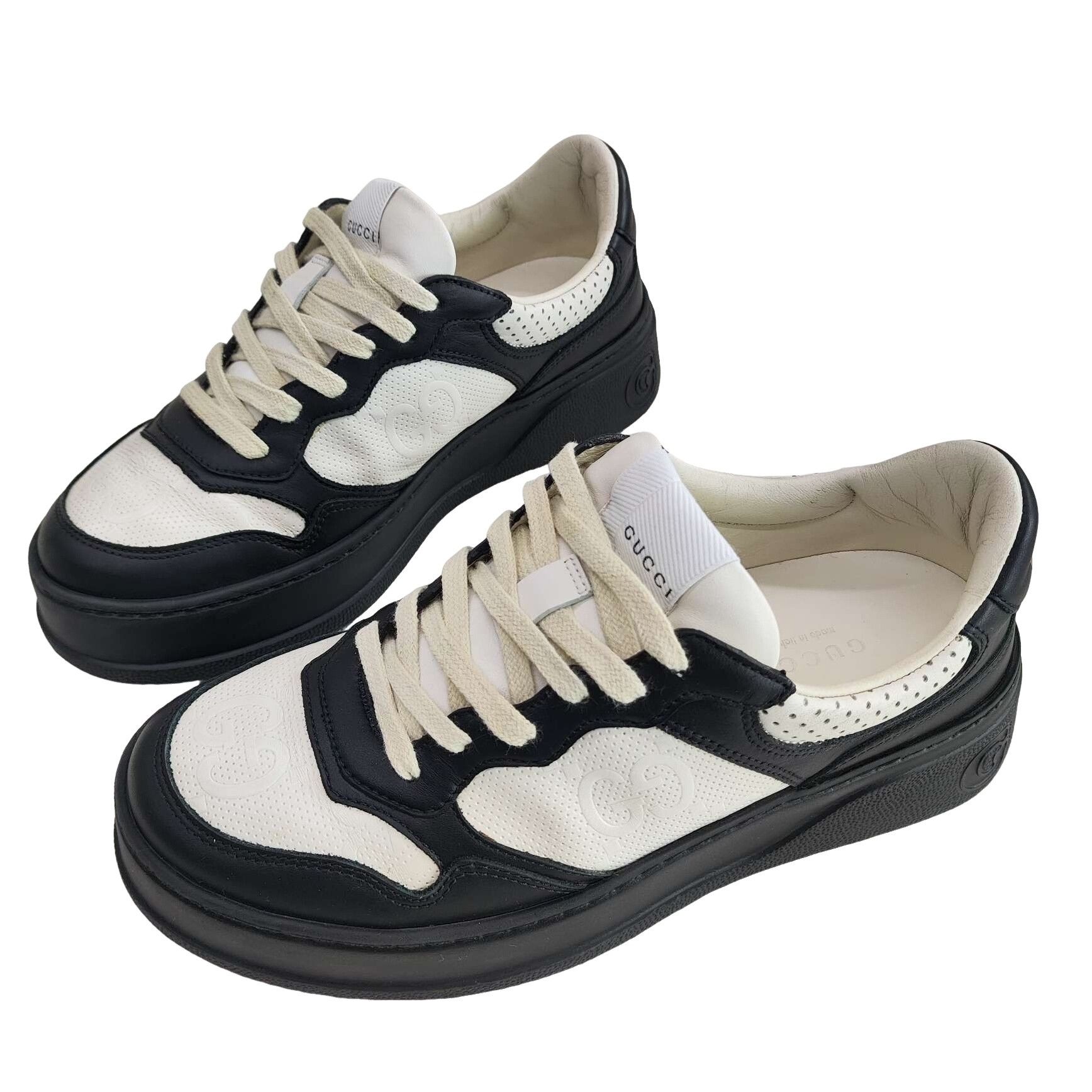 Gucci Gucci Chunky GG Embossed Sneakers Size 37 Size US 7 / IT 37 - 1 Thumbnail