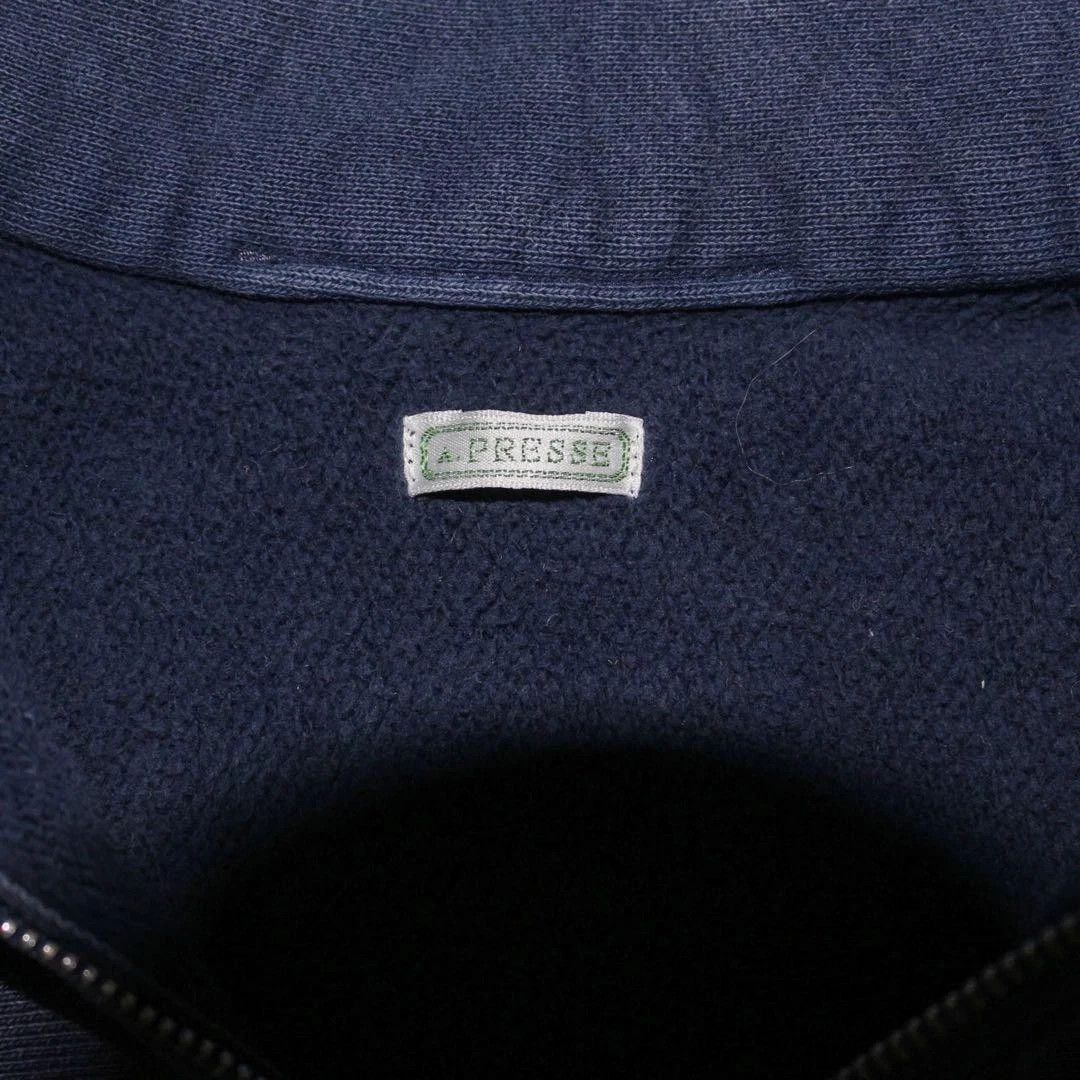 A.PRESSE Half-Zip Sweatshirt Navy Size US S / EU 44-46 / 1 - 3 Thumbnail
