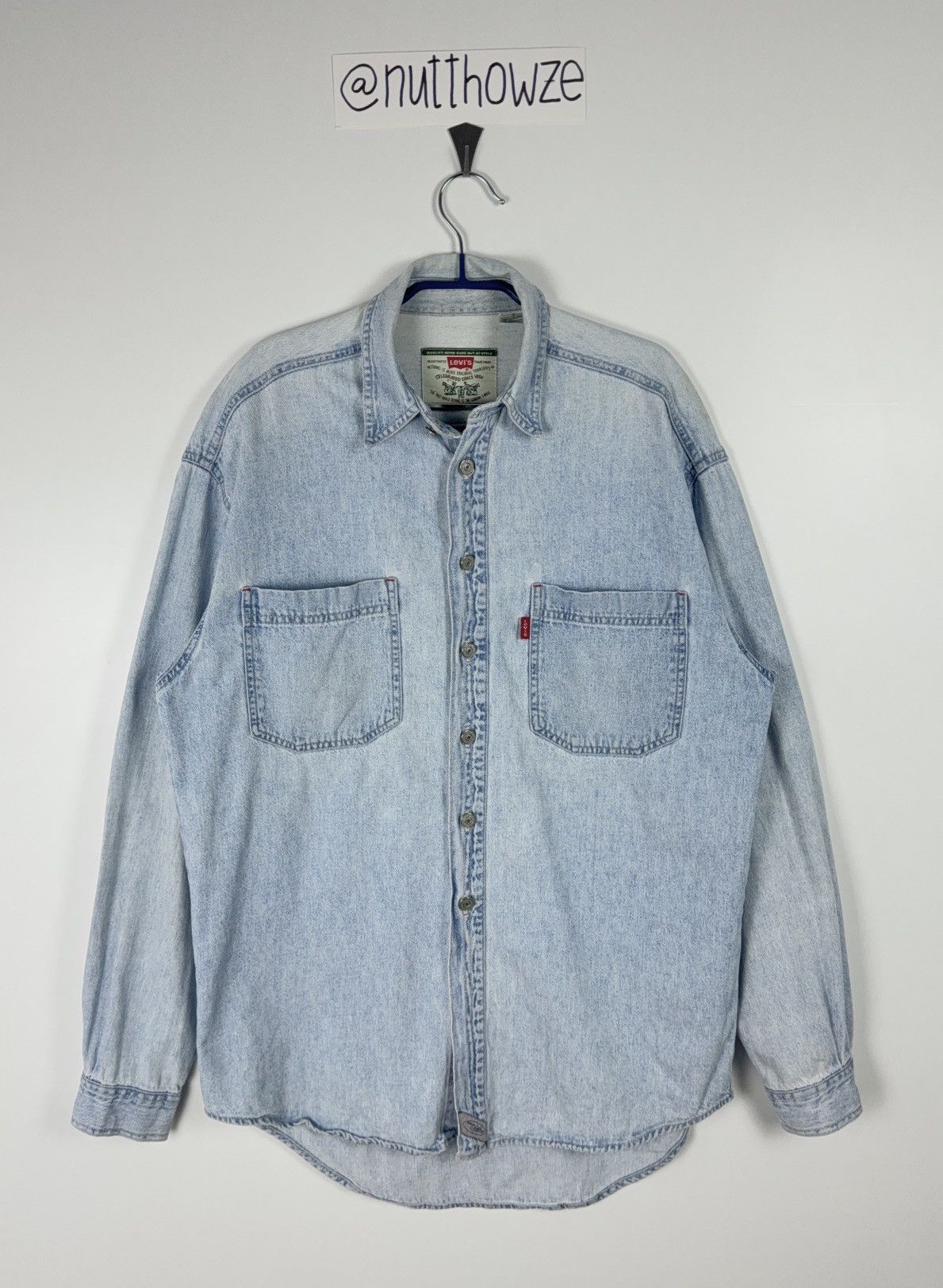Levi's Levi’s Oversized Long Sleeve Denim Shirt Size US S / EU 44-46 / 1 - 1 Thumbnail
